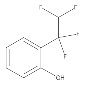 Phenol, 2-(1,1,2,2-tetrafluoroethyl)- Structure