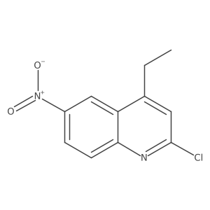 2-chloro-4-ethyl-6-nitroQuinoline Structure