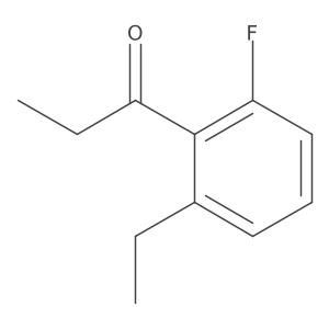 1-(2-Ethyl-6-fluorophenyl)propan-1-one结构式