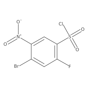 4-Bromo-2-fluoro-5-nitrobenzene-1-sulfonyl chloride Structure