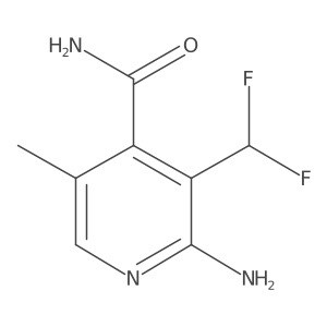 2-Amino-3-(difluoromethyl)-5-methylisonicotinamide结构式