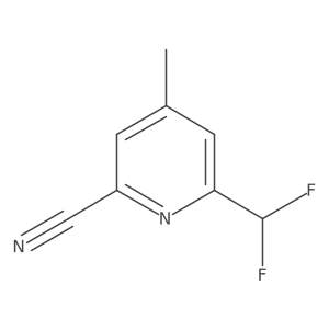 6-(Difluoromethyl)-4-methylpicolinonitrile结构式