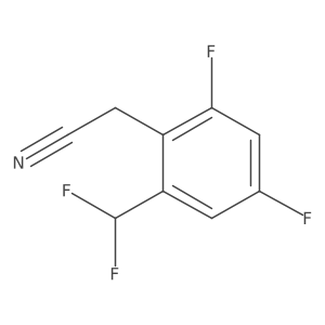 2-(2-(Difluoromethyl)-4,6-difluorophenyl)acetonitrile结构式