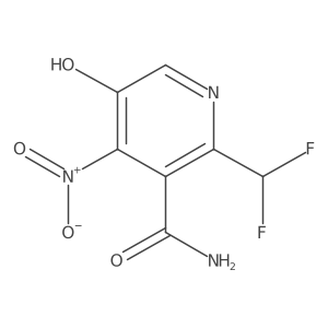 2-(Difluoromethyl)-5-hydroxy-4-nitropyridine-3-carboxamide Structure