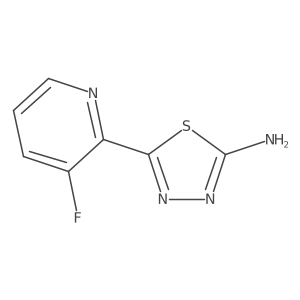 2-Amino-5-(3-fluoro-2-pyridyl)-1,3,4-thiadiazole Structure