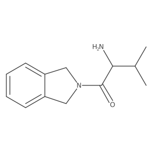 (2S)-2-amino-1-(2,3-dihydro-1H-isoindol-2-yl)-3-methylbutan-1-one结构式