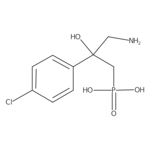 Phosphonic acid, P-[3-amino-2-(4-chlorophenyl)-2-hydroxypropyl]-结构式