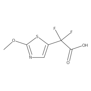 2,2-Difluoro-2-(2-methoxy-1,3-thiazol-5-yl)acetic acid结构式