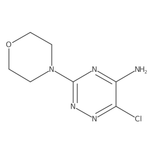 6-Chloro-3-morpholin-4-yl-1,2,4-triazin-5-amine结构式