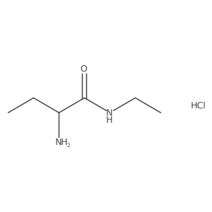 S 2-Amino-N-ethylbutyramide hydrochloride Structure