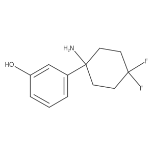 3-(1-Amino-4,4-difluorocyclohexyl)phenol Structure