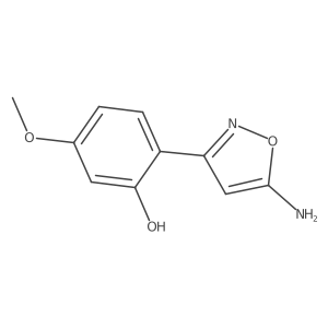 2-(5-Amino-1,2-oxazol-3-yl)-5-methoxyphenol Structure