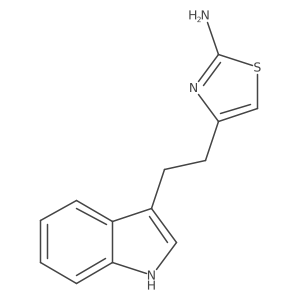 4-[2-(1H-indol-3-yl)ethyl]-1,3-thiazol-2-amine结构式