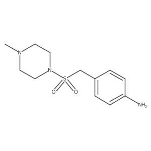 4-[(4-Methylpiperazin-1-yl)sulfonylmethyl]aniline Structure