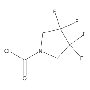 3,3,4,4-Tetrafluoropyrrolidine-1-carbonyl chloride结构式