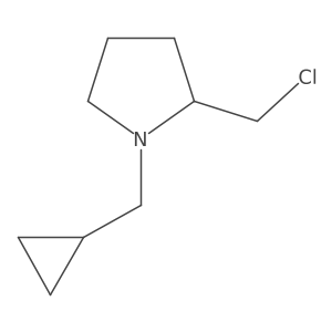 (2S)-2-(chloromethyl)-1-(cyclopropylmethyl)pyrrolidine Structure