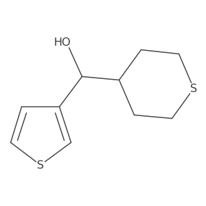 (tetrahydro-2H-thiopyran-4-yl)(thiophen-3-yl)methanol结构式