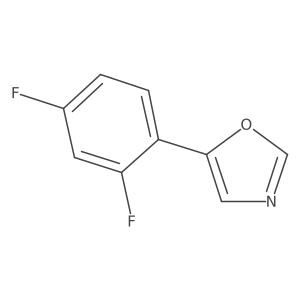 5-(2,4-Difluorophenyl)oxazole结构式