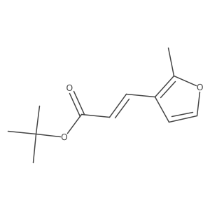 tert-butyl (2E)-3-(2-methylfuran-3-yl)prop-2-enoate Structure