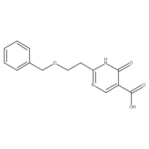 2-[2-(Benzyloxy)ethyl]-6-oxo-1,6-dihydropyrimidine-5-carboxylic acid结构式