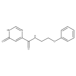6-hydroxy-N-(2-phenoxyethyl)pyrimidine-4-carboxamide Structure