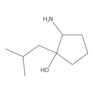 2-Amino-1-isobutylcyclopentanol结构式
