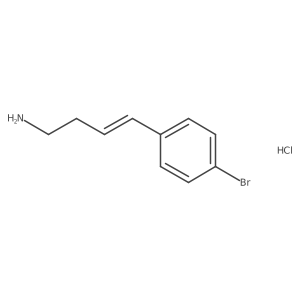 (E)-4-(4-Bromophenyl)but-3-en-1-amine;hydrochloride Structure