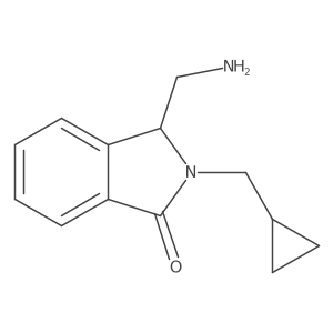 3-(Aminomethyl)-2-(cyclopropylmethyl)-2,3-dihydro-1H-isoindol-1-one Structure