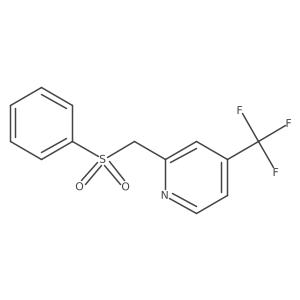 2-[(Benzenesulfonyl)methyl]-4-(trifluoromethyl)pyridine结构式