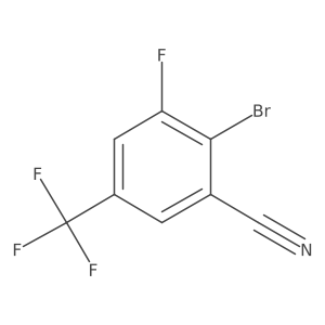 2-Bromo-3-fluoro-5-(trifluoromethyl)benzonitrile Structure