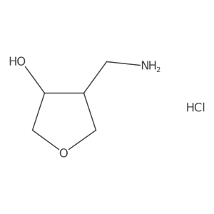 (3R,4R)-4-(aminomethyl)oxolan-3-ol hydrochloride Structure
