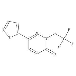 6-(thiophen-2-yl)-2-(2,2,2-trifluoroethyl)pyridazin-3(2H)-one结构式