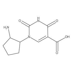 1-(2-Aminocyclopentyl)-2,4-dioxo-1,2,3,4-tetrahydropyrimidine-5-carboxylic acid Structure