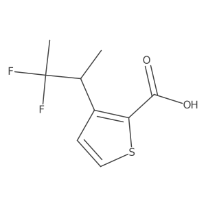 3-(3,3-Difluorobutan-2-yl)thiophene-2-carboxylic acid Structure