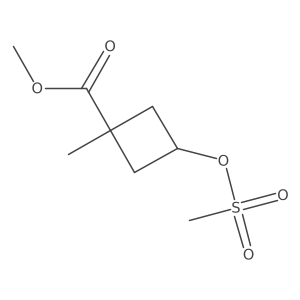 1-Methyl-3-[(methylsulfonyl)oxy]cyclobutanecarboxylic acid methyl ester Structure