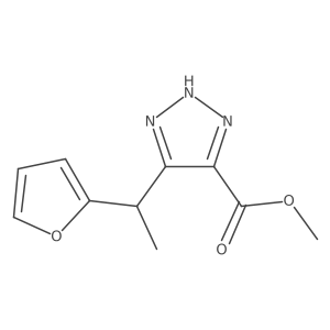 methyl 5-[1-(furan-2-yl)ethyl]-1H-1,2,3-triazole-4-carboxylate结构式