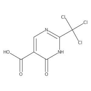 6-Oxo-2-(trichloromethyl)-1,6-dihydropyrimidine-5-carboxylic acid Structure