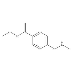 {[4-(1-Ethoxyethenyl)phenyl]methyl}(methyl)amine Structure