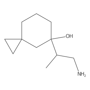 5-(1-Aminopropan-2-yl)spiro[2.5]octan-5-ol Structure