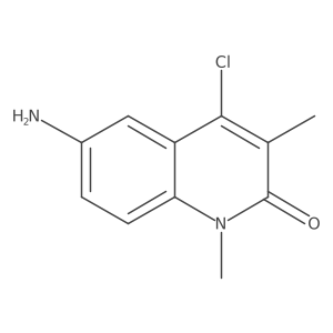 6-Amino-4-chloro-1,3-dimethyl-1,2-dihydroquinolin-2-one Structure