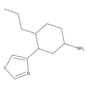 4-Propyl-3-(1,3-thiazol-4-yl)cyclohexan-1-amine Structure