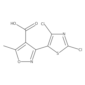 3-(Dichloro-1,3-thiazol-5-yl)-5-methyl-1,2-oxazole-4-carboxylic acid Structure