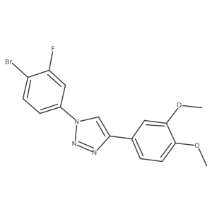 1-(4-bromo-3-fluorophenyl)-4-(3,4-dimethoxyphenyl)-1H-1,2,3-triazole Structure