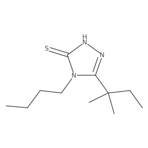 4-butyl-5-(2-methylbutan-2-yl)-4H-1,2,4-triazole-3-thiol Structure
