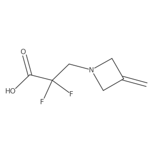 2,2-Difluoro-3-(3-methylideneazetidin-1-yl)propanoic acid结构式