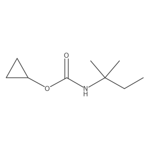 cyclopropyl N-(2-methylbutan-2-yl)carbamate Structure
