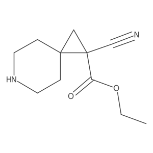 Ethyl 1-cyano-6-azaspiro[2.5]octane-1-carboxylate结构式