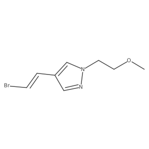 4-(2-bromoethenyl)-1-(2-methoxyethyl)-1H-pyrazole结构式