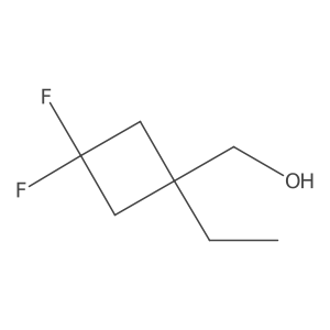 (1-Ethyl-3,3-difluorocyclobutyl)methanol结构式