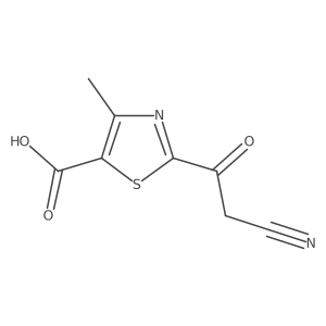 2-(2-Cyanoacetyl)-4-methyl-1,3-thiazole-5-carboxylic acid结构式